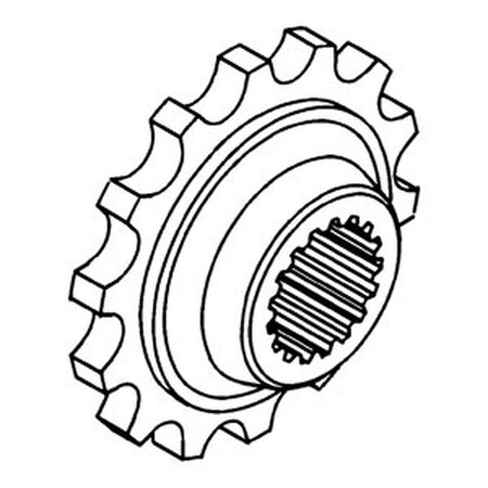 Aftermarket 155533A White Oliver Tractor Rear Coupler Sprocket 1550 1555 1600 1650 1655 UNS30-0001